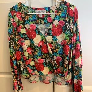Wildfox floral blouse SOLD OUT IN STORES